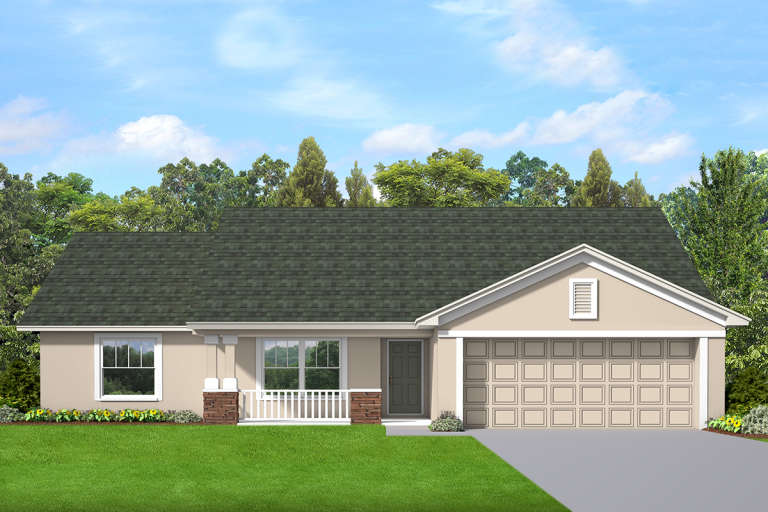 House Plan House Plan #22674 Front Elevation 