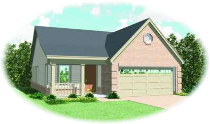 Country House Plan #053-00141 Elevation Photo