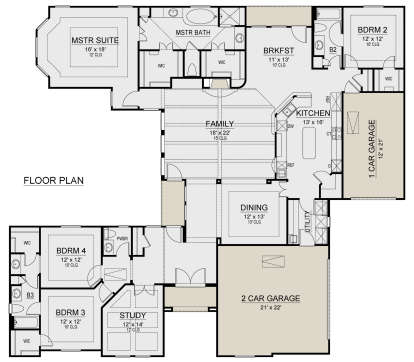 Main Floor for House Plan #5445-00345