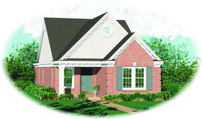 Traditional House Plan #053-00156 Elevation Photo