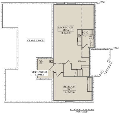 Basement for House Plan #5631-00115