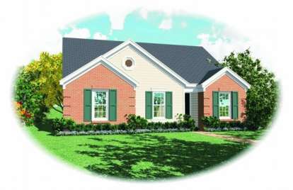 Traditional House Plan #053-00171 Elevation Photo