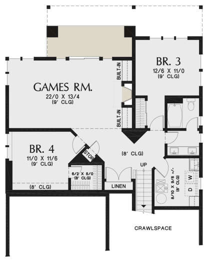 Basement for House Plan #2559-00830