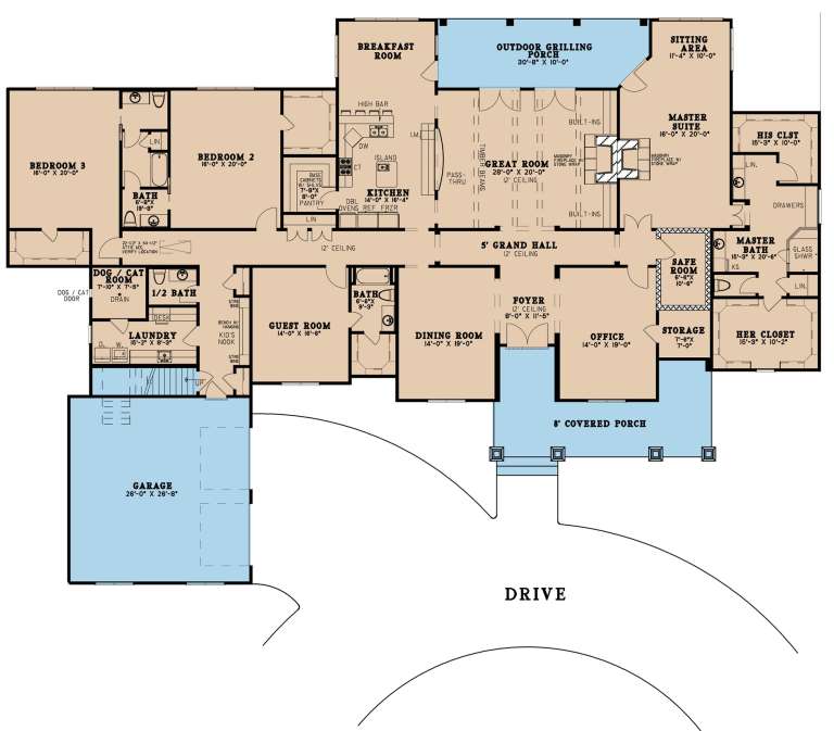 House Plan House Plan #23234 Drawing 1