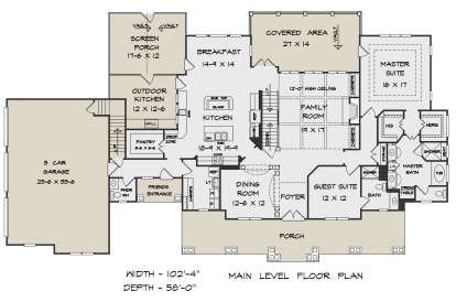 Main Floor for House Plan #6082-00173