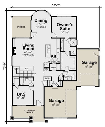Main Floor for House Plan #402-01588