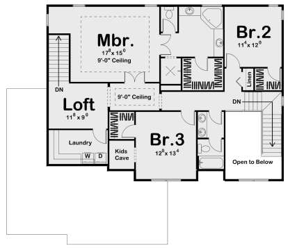 Second Floor for House Plan #963-00339