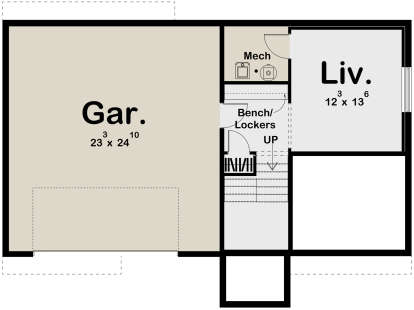 Basement for House Plan #963-00344