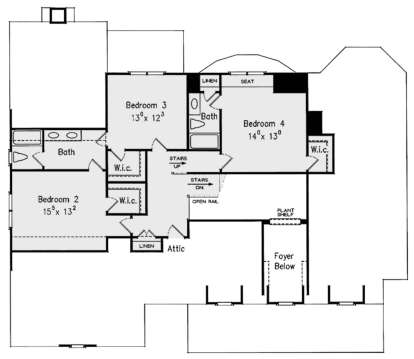 Second Floor for House Plan #8594-00326