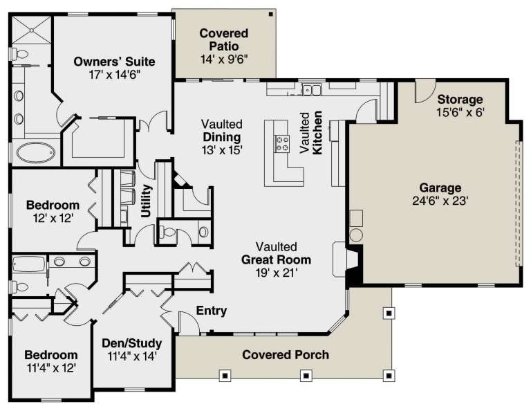 House Plan House Plan #23583 Drawing 1