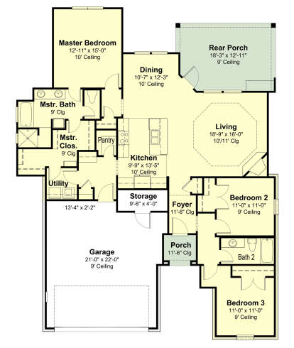 Main Floor for House Plan #7516-00021