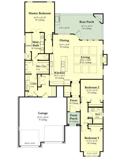 Main Floor for House Plan #7516-00023
