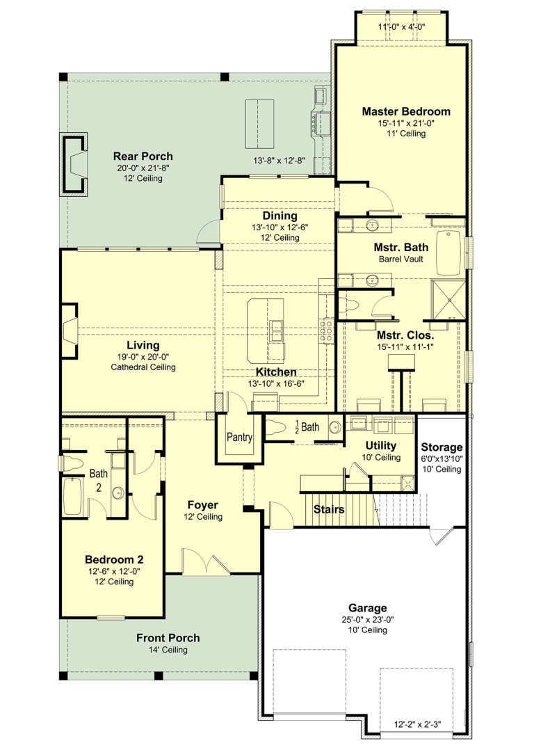 House Plan House Plan #23623 Drawing 1