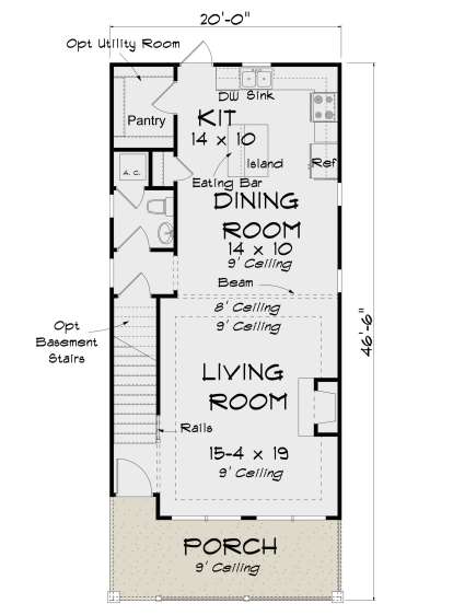 Main Floor for House Plan #4848-00355