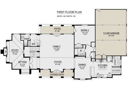 Main Floor for House Plan #5445-00350