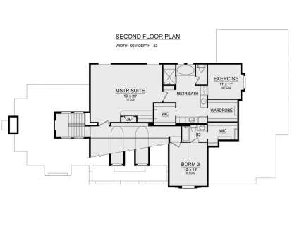 Second Floor for House Plan #5445-00350
