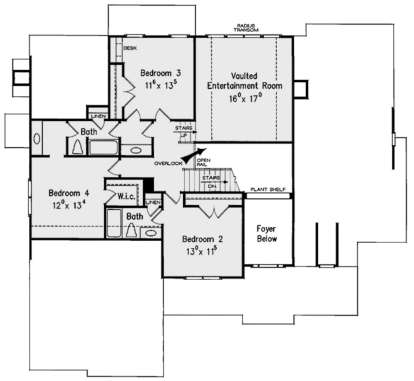Second Floor for House Plan #8594-00374