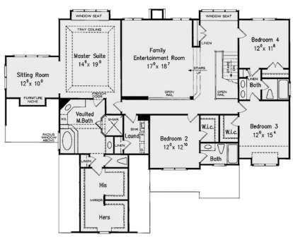 Second Floor for House Plan #8594-00393