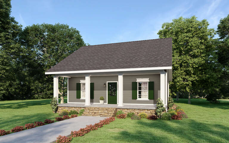 House Plan House Plan #23791 Angled Front Elevation