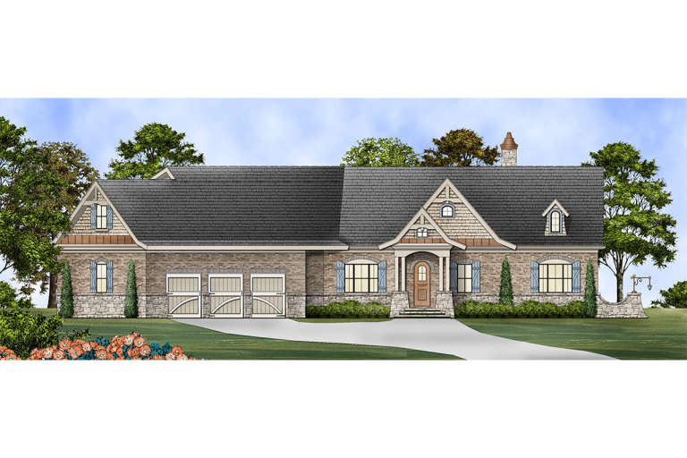 House Plan House Plan #23806 Front Elevation 