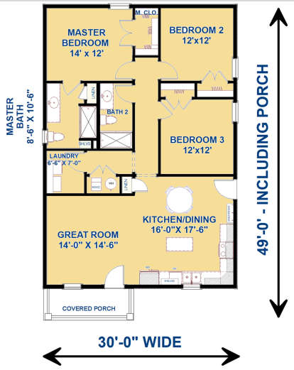 Main Floor for House Plan #1776-00096