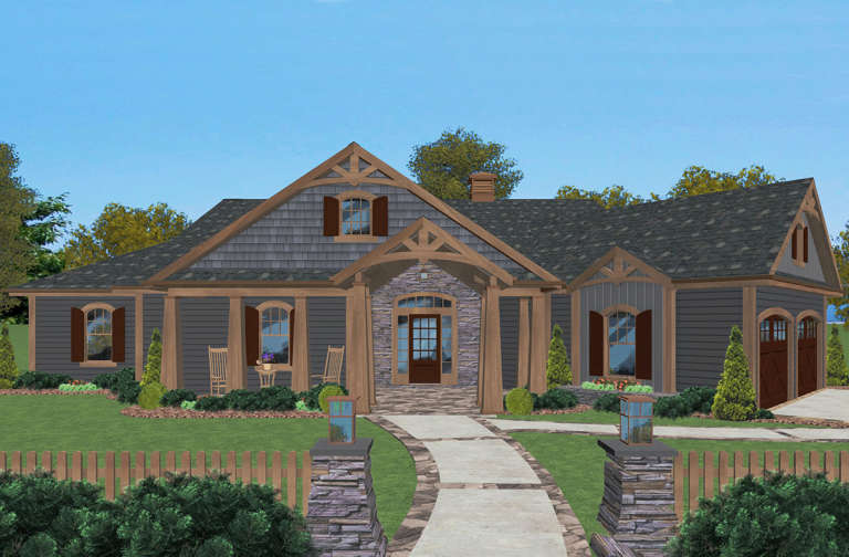 House Plan House Plan #23877 Front Elevation 