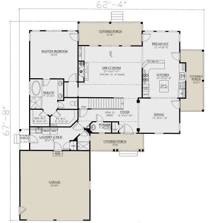 Main Floor for House Plan #286-00095