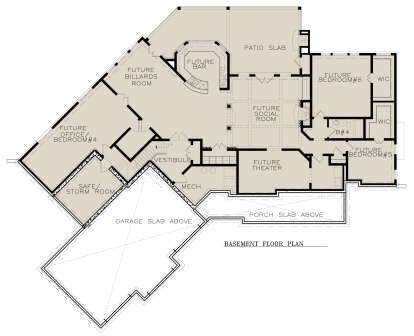 Basement for House Plan #699-00255