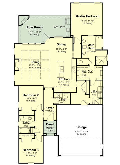 Main Floor for House Plan #7516-00041