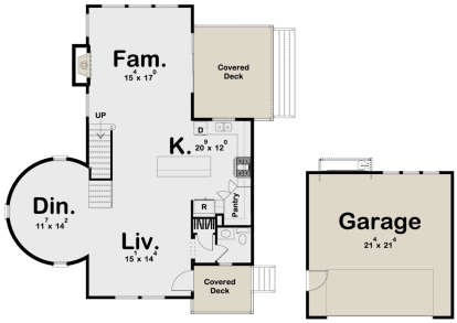 Main Floor for House Plan #963-00368
