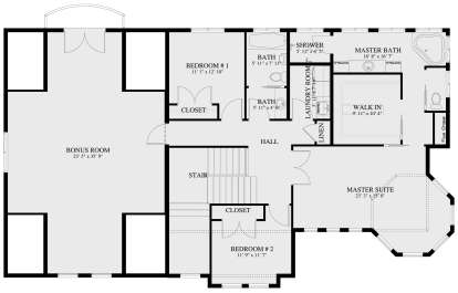 Second Floor for House Plan #2802-00048