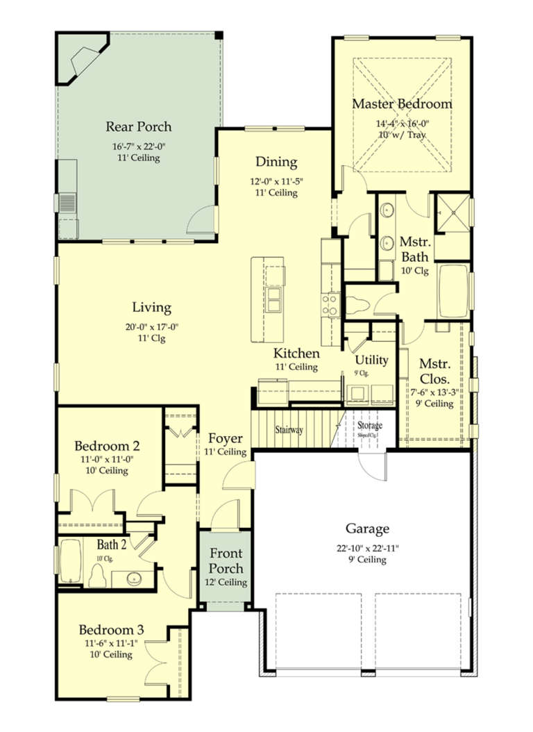 House Plan House Plan #24006 Drawing 1