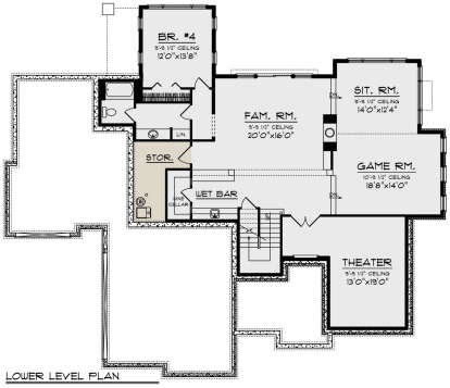 Basement for House Plan #1020-00342