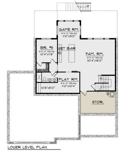 Basement for House Plan #1020-00345