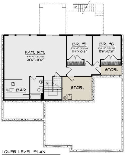 Basement for House Plan #1020-00346
