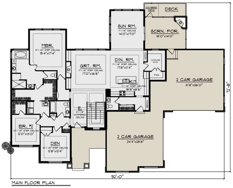 House Plan House Plan #24017 Drawing 1