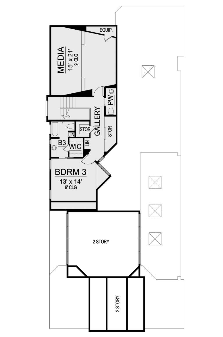 House Plan House Plan #24049 Drawing 2