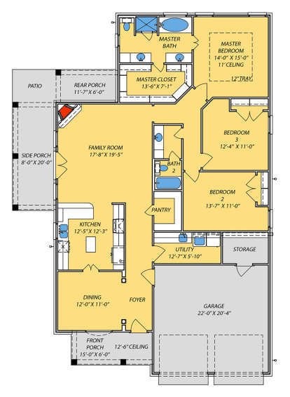 Main Floor for House Plan #9279-00006