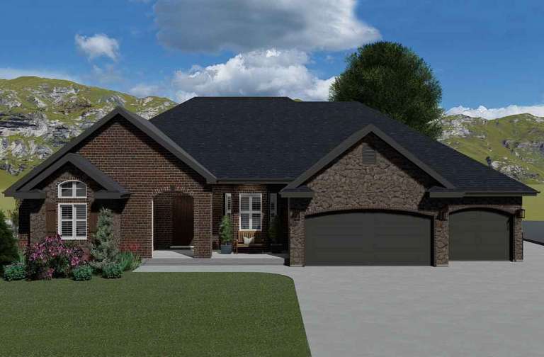 House Plan House Plan #24081 Front Elevation 