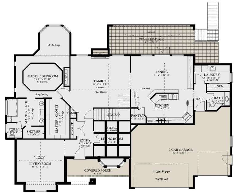 House Plan House Plan #24081 Drawing 1