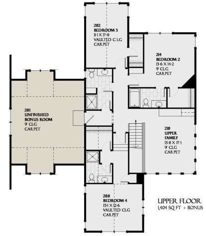 Second Floor for House Plan #1637-00149