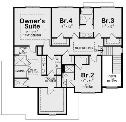 Second Floor for House Plan #402-01628