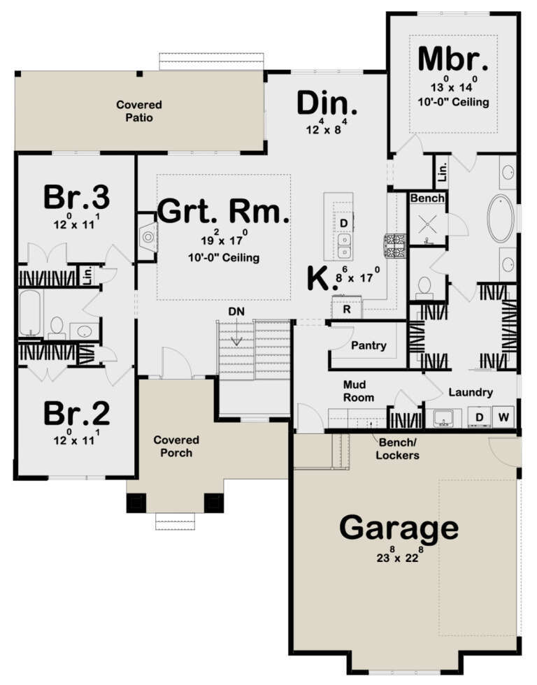 House Plan House Plan #24141 Drawing 1