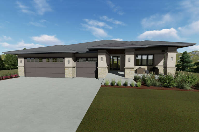 House Plan House Plan #24165 Front Elevation 