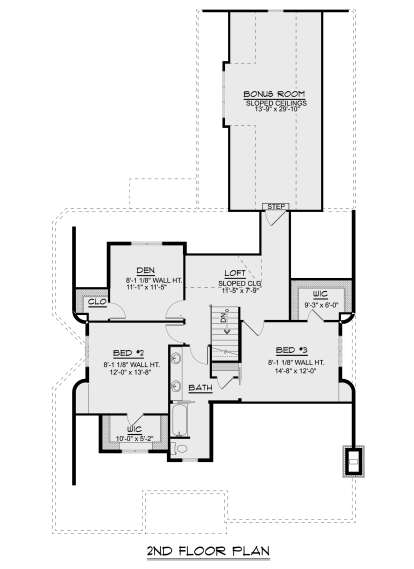 Second Floor for House Plan #5032-00014