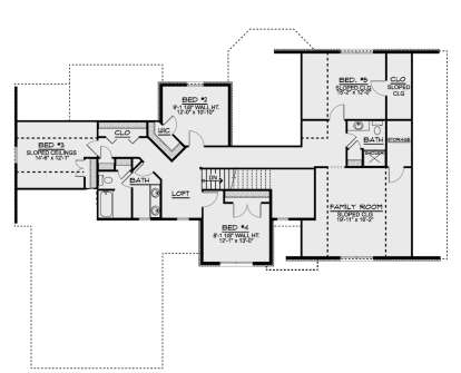 Second Floor for House Plan #5032-00015