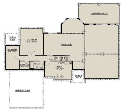 Basement for House Plan #5032-00015
