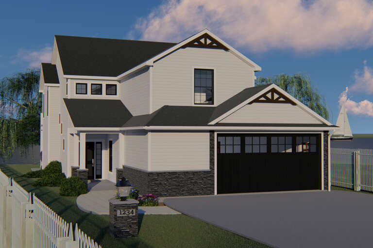 House Plan House Plan #24215 Front Elevation 