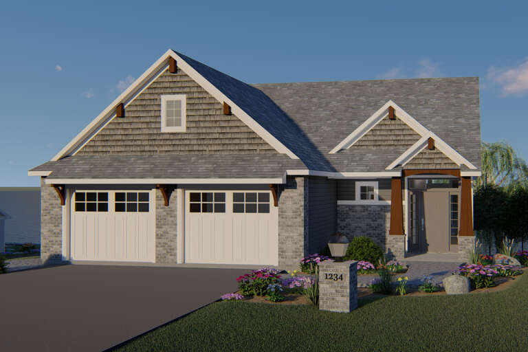 House Plan House Plan #24216 Front Elevation 