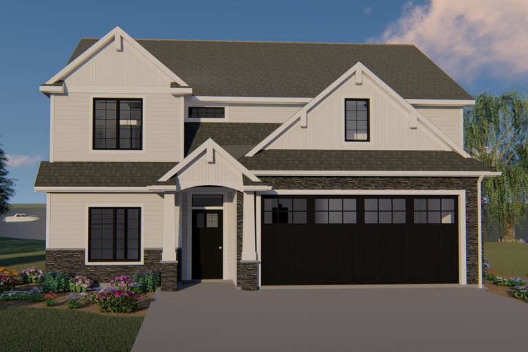 House Plan House Plan #24217 Front Elevation 